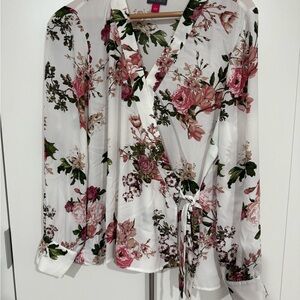 Vince Camuto wrap blouse.